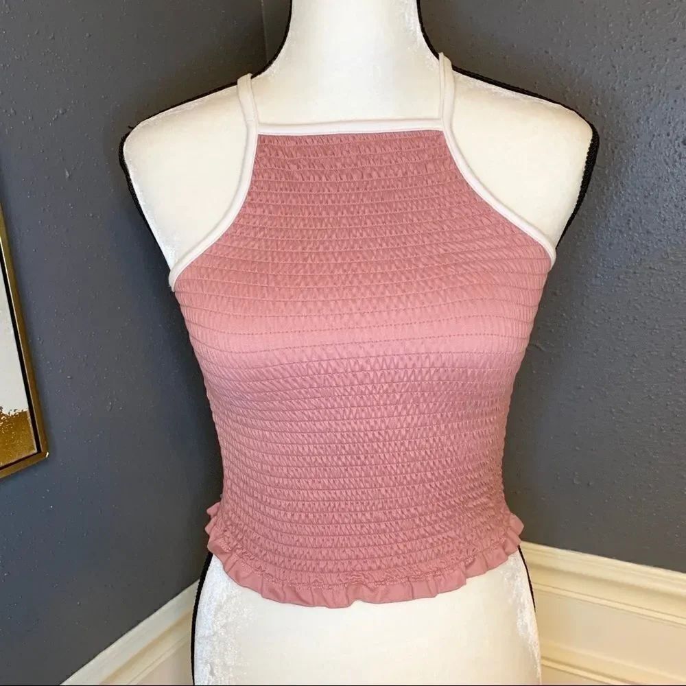 Smocked crop top - Picture 2 of 4